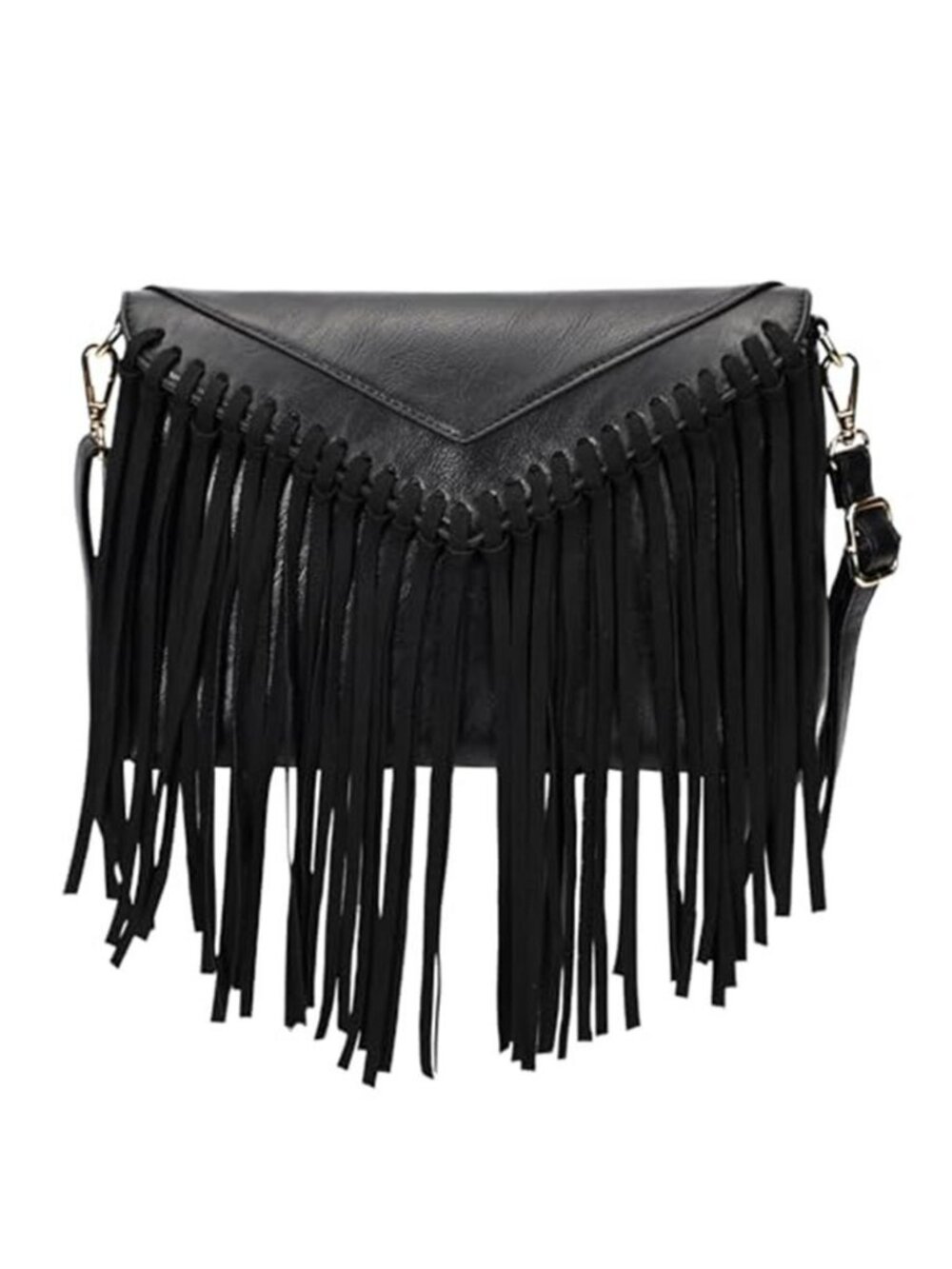 Tassel Crossbody Purse for Women PU Leather Western Hobo Fringe